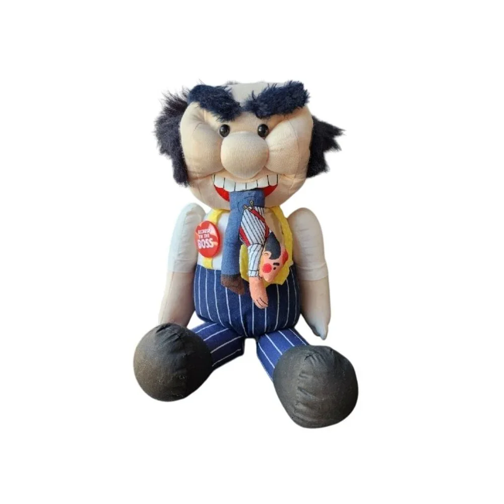 Because I'm the Boss Plush Doll The Item Co Inc Home Office Decor Funny! Vintage